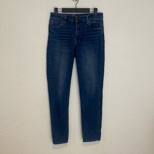 Kut From The Kloth Reese Jeans Womens Size 8 High Rise Ankle Straight Blue Denim